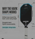 Maverix USA Pickleball Paddle - HAVIK 2 15mm